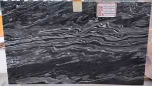 Marbre noir Mercure, qualité supérieure, imperméable, durable, écologique, grandes dalles, moderne, intérieur, pour cuisine, salle de bain, villa - Product Image 3