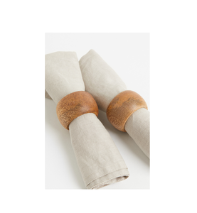 Porte-serviette en bois personnalisé nouveauté pour hôtel maison fête fait à la main ronds de serviette en bois vente chaude - Product Image 2