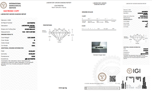 G Color VS2 Clarity Size 3.00 Ct Poli Labgrown Diamond Round Shape HPHT-CVD Diamond Jewelry Loose Diamonds - Product Image 5