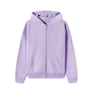 Sudaderas con Capucha de Invierno 100% Algodón, Cierre de Cremallera, Logotipo Personalizado Bordado, Unisex, Talla Grande, Tejido de Felpa, Corte Holgado, Gran Venta - Product Image 3