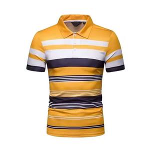 Polo de manga corta a la moda para hombre, para verano, cómodo, transpirable, de Color sólido, con cuello levantado, antiarrugas - Product Image 2