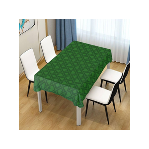 Restauration quotidienne rafraîchir 100% coton vert émeraude brodé nappe minimale 160 GSM 6 places inde ISO marque privée prête - Product Image 4