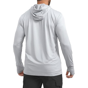 Veste légère pour hommes Full Zipper Sunscreen Hoodies Long Sleeve Chemise de protection solaire pour hommes Randonnée Pêche DDP Shipping - Product Image 5