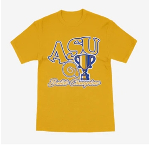 Albany State University เสื้อยืดฟุตบอลชายผ้าโพลีเอสเตอร์/ ผ้าฝ้ายถักระบายอากาศได้ดีเครื่องแต่งกายทีมวิทยาลัย hbcu ฤดูร้อน - Product Image 5