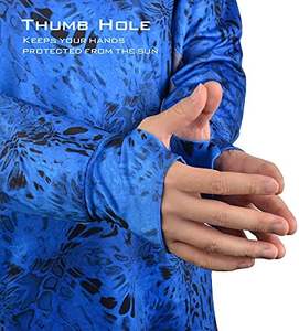 Camiseta CON CAPUCHA DE PESCA personalizada UPF 50 para hombre y mujer, camisa de manga larga para pesca y senderismo, transpirable, que absorbe la humedad, impresión Digital - Product Image 4