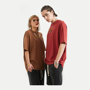 2025 nuevo estilo ropa de moda de gran tamaño personalizado su propio logotipo serigrafiado Casual cómodo 100 Camiseta de algodón para hombres - Product Image 4