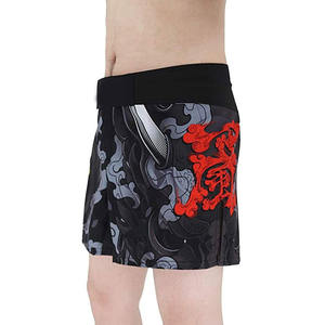 Best Men's Sporty MMA <b>Shorts</b> Customizable 100% Polyester Premium Quality Eco-Friendly Solid Pattern Design Hot Sale <b>Low</b> Price - Product Image 5