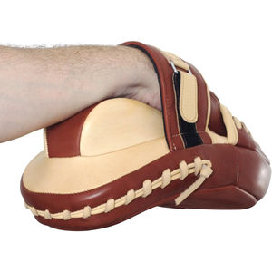 OEM personalizado MMA y boxeo Focus Pad manoplas curvas Durable cuero genuino boxeo conjuntos manoplas - Product Image 4