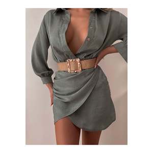 Ceinture élastique tressée à boucle carrée pour femme, ceinture pour veste, ceinture pour chemise, ceinture pour robe - Wicker - Product Image 5