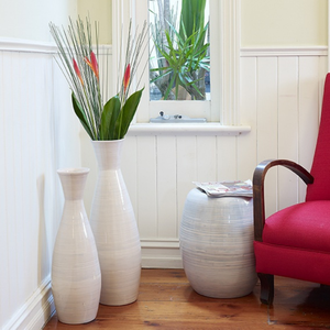 Elegante jarrón tejido de bambú y algas marinas para decoración moderna del hogar, alternativa ecológica a los jarrones decorativos de plástico - Product Image 4