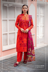Ssumaira 3ชิ้นพิมพ์ดิจิตอล salwar kameez สำหรับปาร์ตี้เสื้อสนามหญ้าตรวจสอบบริสุทธิ์สนามหญ้า dupatta ย้อมกางเกง cambric - Product Image 5