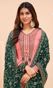 Shalwar Kameez de Algodón y Seda de Alta Calidad para Mujer, Estilo Indio-Pakistaní para Fiestas, Disponible en Colores Personalizados - Product Image 5