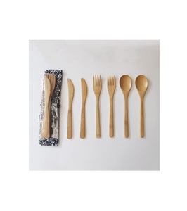 ชุดช้อนส้อมมีดไม้ดีไซน์โบราณสำหรับอาหารเย็นชุดช้อนส้อมมีดดีไซน์หรูหรา - Product Image 1