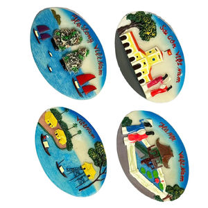 Escultura de resina de poliresina hecha a mano, diseño vietnamita para decoración del hogar, imán de nevera de Acción de Gracias, estilo artístico para invitados de boda - Product Image 3