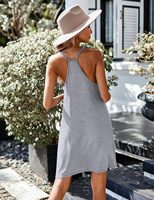 Chemise de nuit unie pour femme en coton satiné et élasthanne, manches courtes, taille élastique, respirante, confortable, légère et décontractée