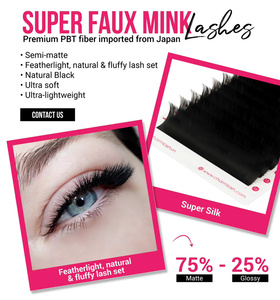 CharmLash lash <b>eyelash</b> <b>mink</b> wholesale lash <b>extensions</b> lash packaging with mirror glamorous true black dark OEM ODM D curl dark - Product Image 5