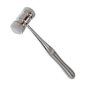 Maillet Hibbs de haute qualité 1 12 po x 8 po Poids de la tête en laiton massif 12 oz Marteau chirurgical orthopédique en acier inoxydable - Product Image 1