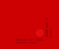 Rouge acide 1 (C.I.) 118050 CAS 3734-67-6) Poudre de colorant acide de haute qualité, colorants textiles, OEM disponible, marque RED SUN DYE CHEM