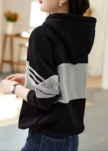 เสื้อฮู้ด EVER GLOW สำหรับผู้หญิงและผู้ชาย ผ้าฝ้ายถัก 100% กันลม แห้งเร็ว ระบายอากาศได้ดี มีตัวเลือกโลโก้แบบกำหนดเอง สไตล์ไฮสตรีท น้ำหนัก 280 กรัม - Product Image 3