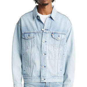 Col personnalisé hommes veste en jean taille adulte veste d'hiver en jean utilisation extérieure hommes veste en jean - Product Image 4