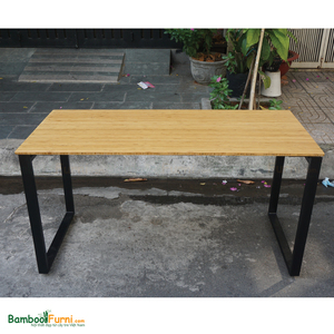 RecBamboo BFRB003 140x60cm Computer <b>Desk</b> with Assembled Iron Legs - Product Image 2