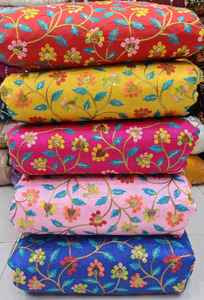 Tela de seda pura Dupion 100% para vestidos de novia, decoración del hogar y uso de prendas de vestir, textura rica, acabado brillante disponible en personalizado - Product Image 4