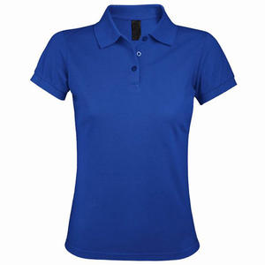 Polo de Jersey de algodón con logotipo personalizado impreso que absorbe la humedad para mujer, Polo ajustado sin mangas con botón, venta al por mayor - Product Image 3