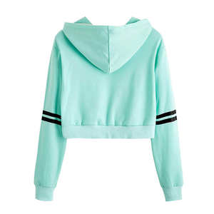 Hot Selling <b>Women</b> Crop Top <b>Hoodies</b> <b>Sweatshirt</b> <b>Women's</b> Long Sleeve Crop Top Pullover Hoodie Streetwear <b>women</b> hoodie - Product Image 6