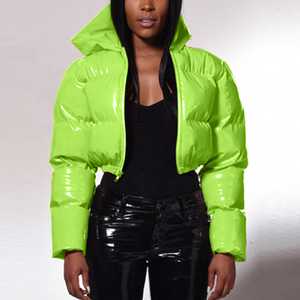 Dernière conception de veste matelassée pour femmes de haute qualité, prix de gros, nouveauté, veste polaire pour femmes de style unique, couleur perroquet, confortable - Product Image 4