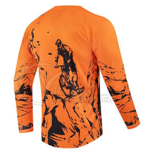 Camiseta de Motocross Downhill, Ropa de Ciclismo Profesional, Jersey MTB, Impresión por Sublimación, OEM, ODM - Product Image 2
