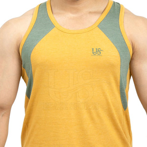 Débardeur d'entraînement sans manches à séchage rapide pour hommes, meilleur style de compression de matériau imprimé pour la musculation, vente en gros - Product Image 5