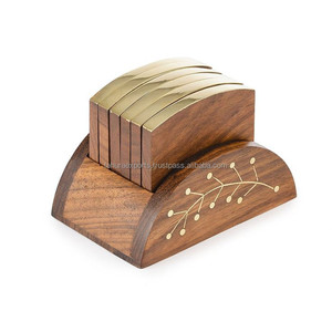 Posavasos de madera de mango para cocina y mesa, nuevo diseño elegante, posavasos de madera de la mejor calidad, decoración del hogar para su uso - Product Image 1