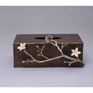 Elegance Home Table Napkin Holder <b>Tissue</b> <b>Box</b> Prime Quality Metal <b>Tissue</b> <b>Box</b> With Aluminium Rose Design for Wedding Party Use - Product Image 4