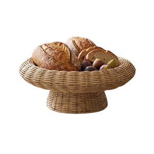 ถาดวางผลไม้หวายรักษ์โลก แท่นวางเสิร์ฟแบบมินิมอล ผลิตจากวัสดุหวายที่ยั่งยืน ผู้จัดจำหน่ายเครื่องครัวจากเวียดนาม - Product Image 5