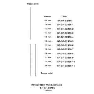 Alambres Kirschner de acero inoxidable, alambres Kirschner de hueso con rosca parcial, 10 unids/set, instrumentos ortopédicos veterinarios - Product Image 6