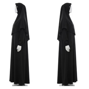 Abaya musulmane traditionnelle extensible dans les quatre sens pour adultes Robe longue modeste Tissu doux Élégant Usage quotidien et occasionnel - Product Image 3