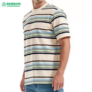 Nouveau design 2025, t-shirts pour hommes surdimensionnés, 100% coton, col rond, coupe ample, respirant, écologique, 230g, fabriqués au Pakistan - Product Image 6