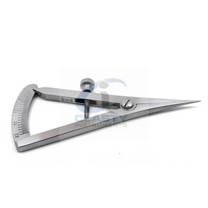 CASTROVIEJO CALIBRE MEDIDOR Y MARCADO DISPOSITIVO 20MM ESCALA GRADUADA ORTOPéDICA OFTÁLMICA QUIRÚRGICA PINZA MEDIDOR MÉDICO - Product Image 2