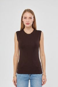 Sleeveless Crew Neck Body Viscose Relax and Elegant Body Woman Body <b>Underwear</b> - Product Image 2