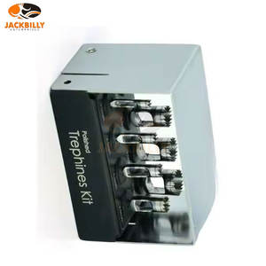 Ensemble d'instruments de trephines pour implants dentaires de qualité supérieure, 8 pièces, acier inoxydable poli, fraises de trephines pour implants, profondeur de coupe osseuse - Product Image 3