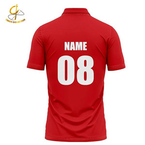 Camiseta de Cricket para Hombre, Estilo Casual, Corte Ajustado, Estampado a Todo Color, 100% Algodón, Manga Corta, Logotipo Personalizado - Product Image 3