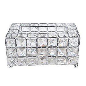 Venta al por mayor paisaje cuadrado gran oferta caja de pañuelos baño impermeable cubo moderno metal plateado caja de pañuelos - Product Image 6