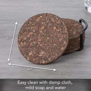 Premium Stainless Steel Eco-Friendly Octagon Shape Classic Style Coaster Set Decorative Drink <b>Mats</b> for Office Desk Party <b>Bar</b> - Product Image 3