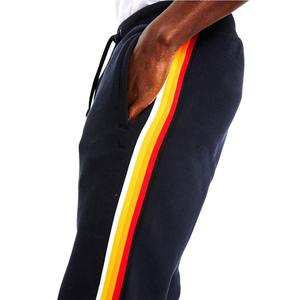 กางเกงวอร์มผู้ชายทรงตรงลายทางสีสันสดใส กางเกงจ็อกเกอร์ขาบานทรงโอเวอร์ไซส์ กางเกงวอร์มขาบานผู้ชาย - Product Image 6