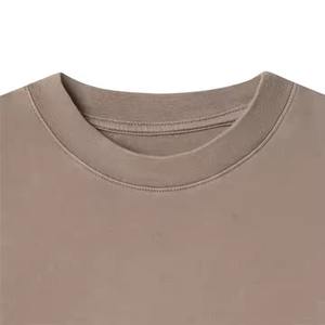 Vente en gros Logo Personnalisé Grande Taille Stylé Stock en vrac Qualité Surdimensionné Imprimé Slim Fit Plain T-shirts noirs Pour Hommes - Product Image 3