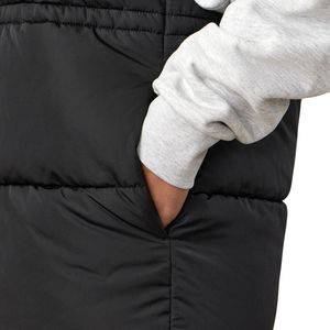 Chaleco largo acolchado negro para mujer, con cremallera completa, ligero, aislante, sin mangas, para uso casual en invierno. - Product Image 3