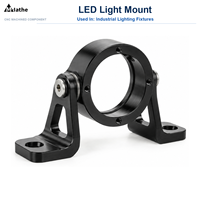Support en aluminium usiné CNC de précision sur mesure pour montage de lumière LED, pièces d'éclairage OEM usinées
