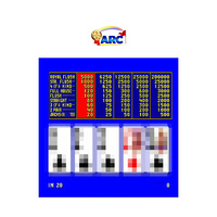 Machine de jeu à monnayeur multi-jeux 6 en 1, mini-plateau de jeu, moniteur unique, prise US, personnalisable, fabriqué à Taïwan, pour les 8 ans et plus
