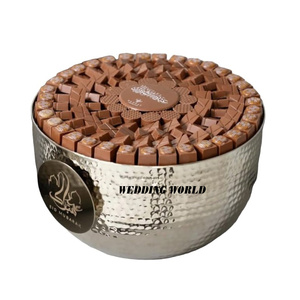 Bol à chocolat en acier inoxydable forme ronde polie brillante bol sucré de luxe nouveau bol à chocolat classique élégant en gros - Product Image 6