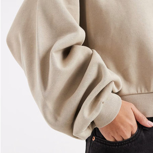 Sudadera de Tela Suave de Mezcla de Algodón, Material Transpirable y Cómodo, Sudadera Holgada de Manga Larga para Mujer, Modelo 2026 - Product Image 4